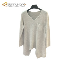 Women long thin pure cashmere sweater dress design